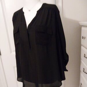 Torrid Top, Blouse, "Harper" 2-2X Black HP🌷💐🎀💗🎀🌷💐🎀